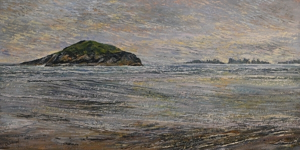 Incinerator Rock at Tofino Shore 24 x 48