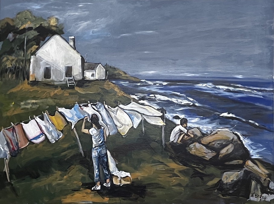 Laundry Day (acrylic 30"x40" $1,700)